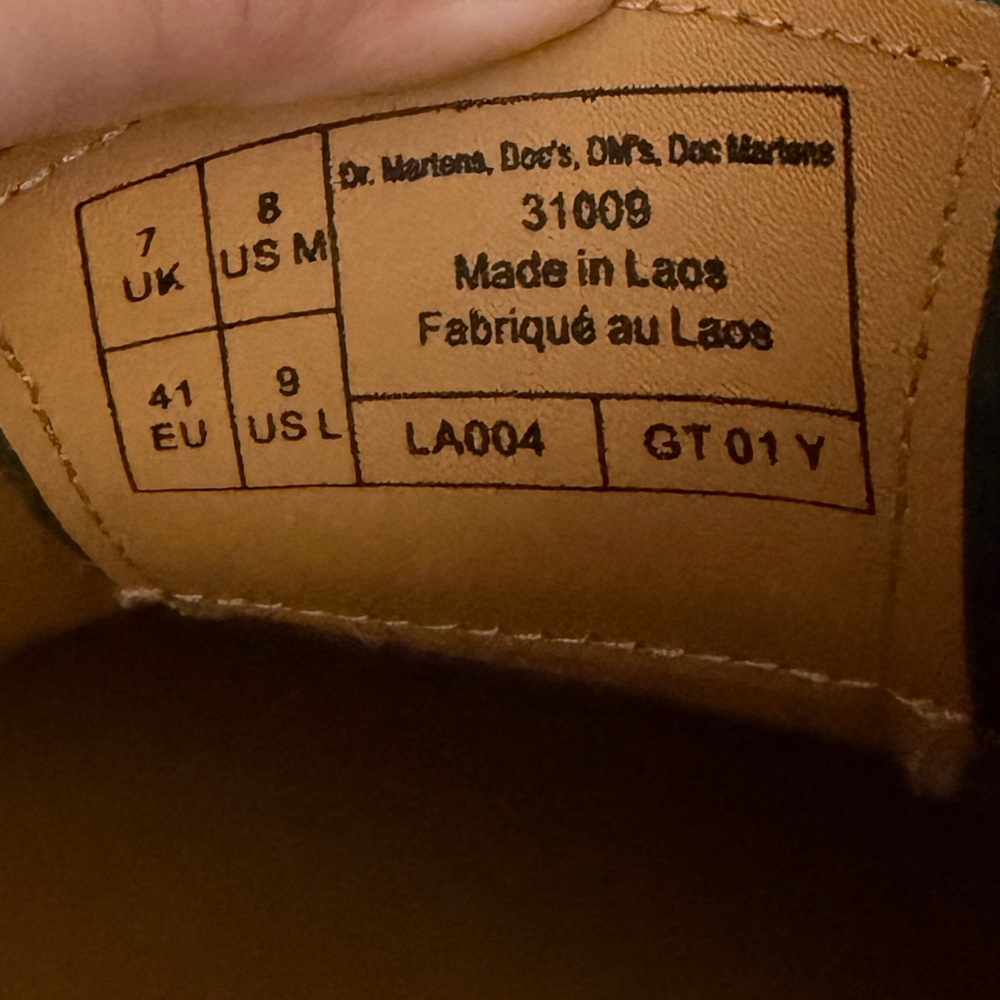Dr. Martens Turquoise Leather Shoes - Picture 4 of 4